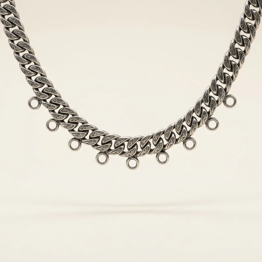 Charivari-Doppelkette 52 cm: Lebkuchenherz